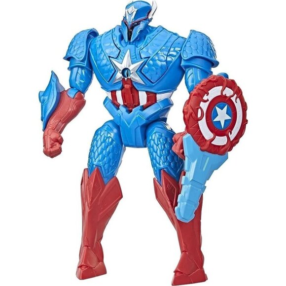 Captain America Marvel Mech Strike Monster Hunters Blue Hunter Suit Canon - Picture 1 of 3